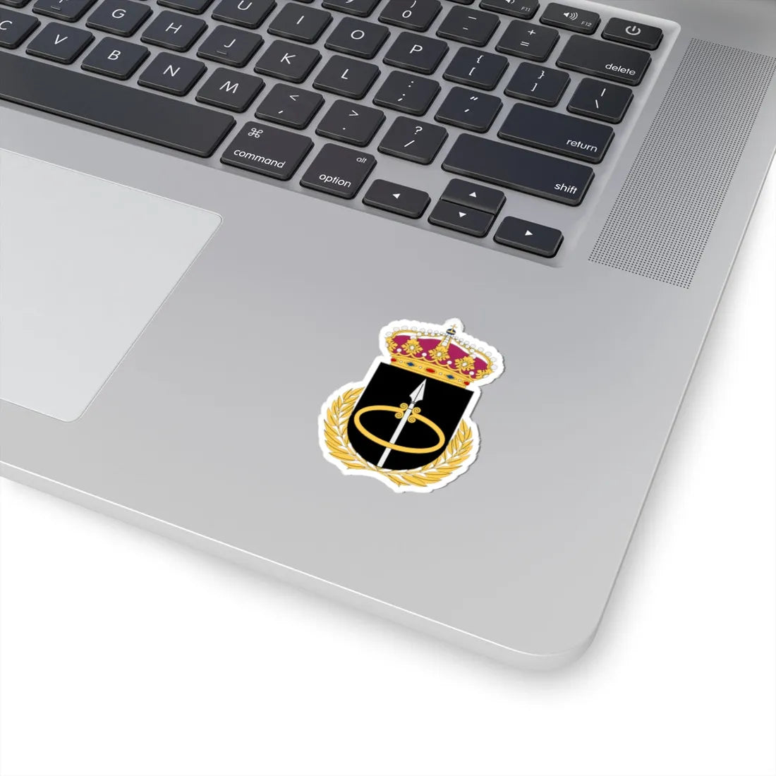 Markstridsskolan vapen (Sweden) (Coat of Arms) STICKER Vinyl Kiss-Cut Decal - The Sticker Space