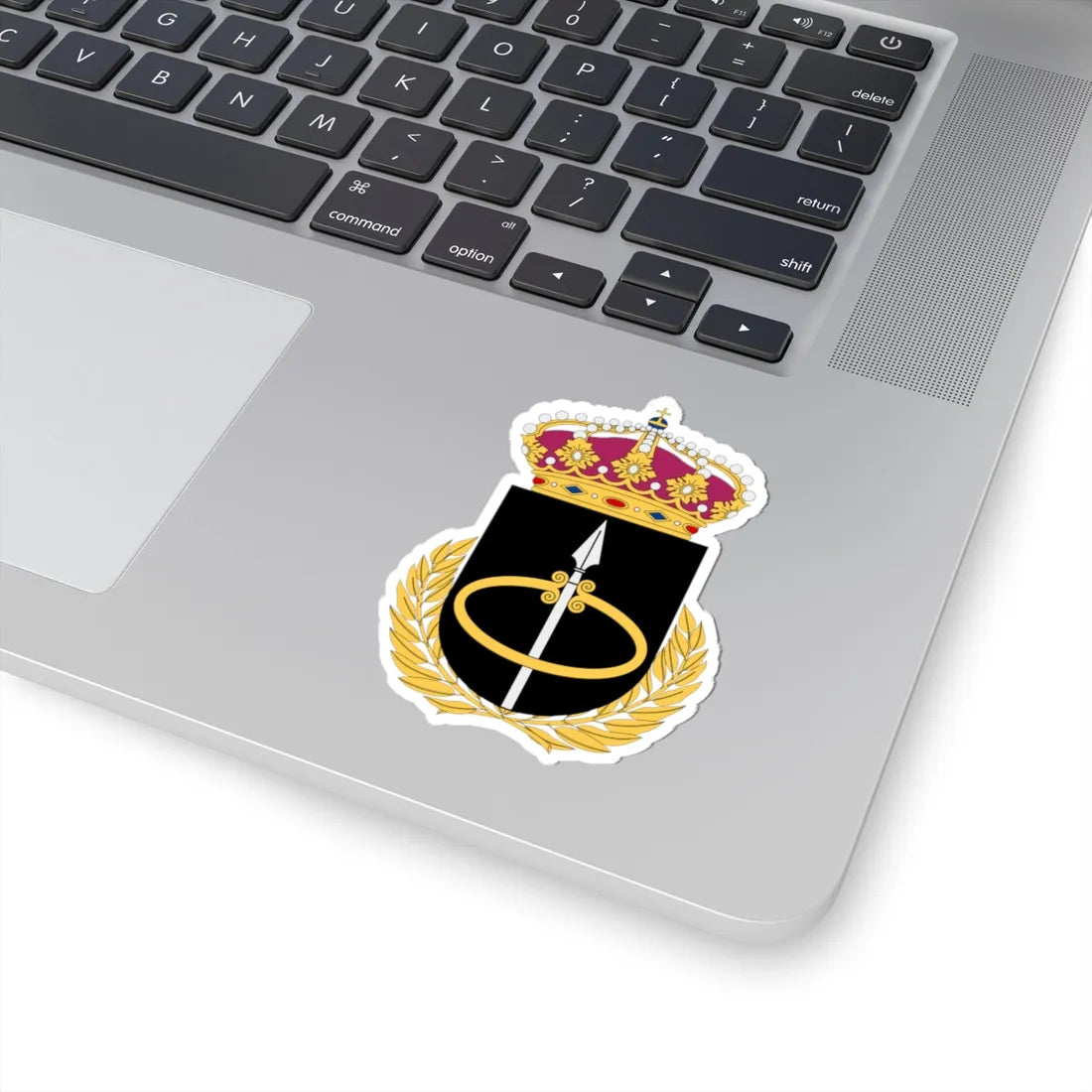 Markstridsskolan vapen (Sweden) (Coat of Arms) STICKER Vinyl Kiss-Cut Decal - The Sticker Space