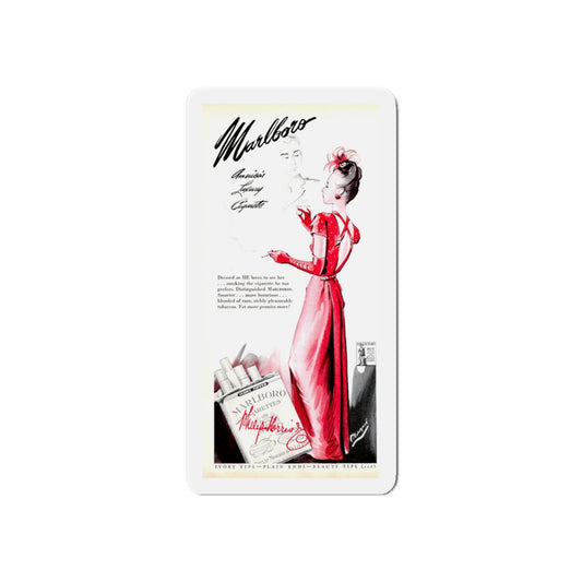 Marlboro advertisement (4), 1943 (Magazine Illustration) Refrigerator Magnet-6 × 6"-The Sticker Space