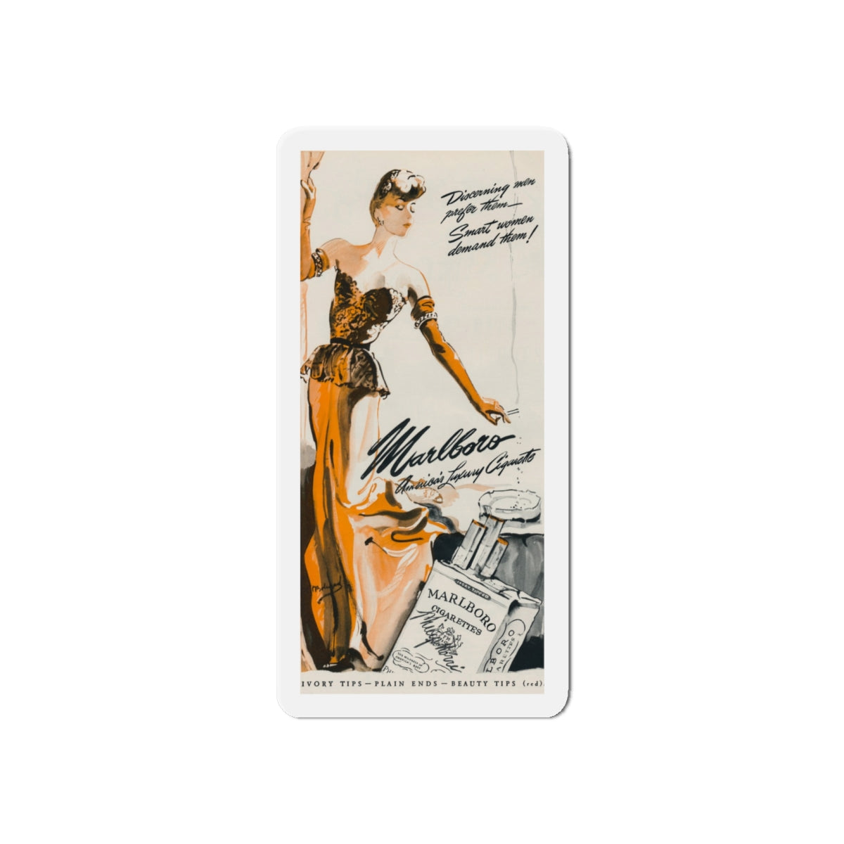 Marlboro advertisement (8) (Magazine Illustration) Refrigerator Magnet