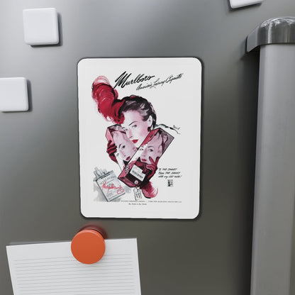 Marlboro advertisement, Cosmopolitan, Januare 1944 (Magazine Illustration) Refrigerator Magnet