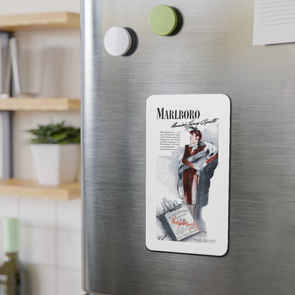 Marlboro advertisement, Cosmopolitan, October 1943 (Magazine Illustration) Refrigerator Magnet