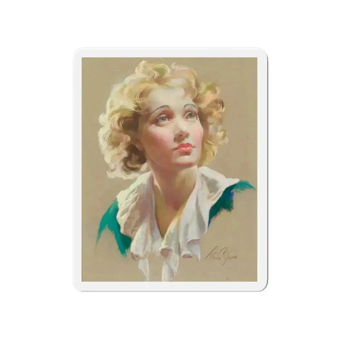 Marlene Dietrich (Magazine Illustration) Refrigerator Magnet 4 Inch - The Sticker Space