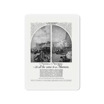 Marmon Automobile ad, The Golden Book Magazine, September 1925 (Magazine Illustration) Refrigerator Magnet 3 Inch - The Sticker Space