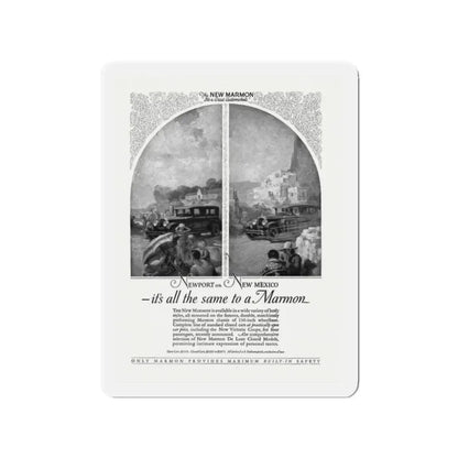 Marmon Automobile ad, The Golden Book Magazine, September 1925 (Magazine Illustration) Refrigerator Magnet - The Sticker Space