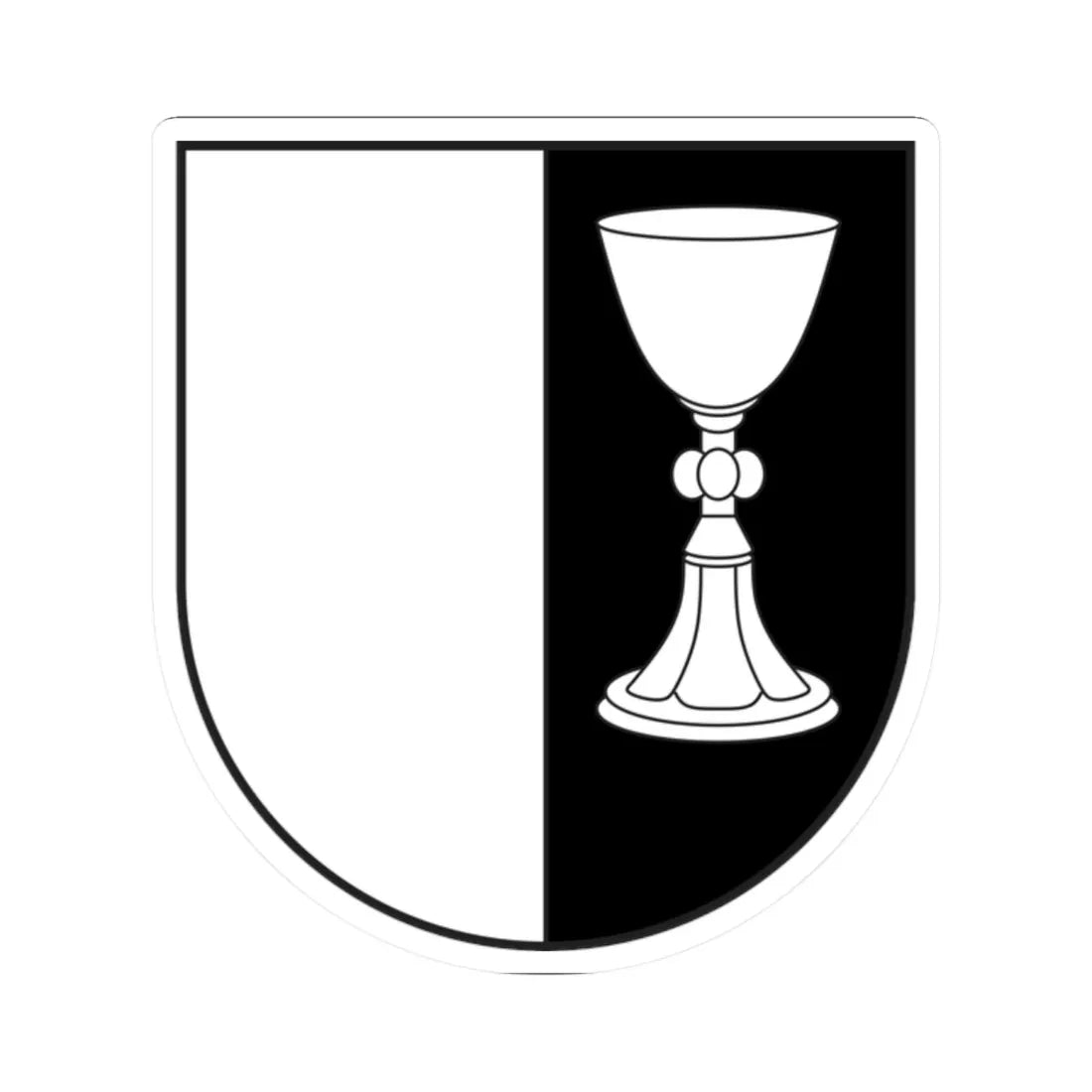 Marmorera wappen (Switzerland) (Coat of Arms) STICKER Vinyl Kiss-Cut Decal 2 Inch White - The Sticker Space