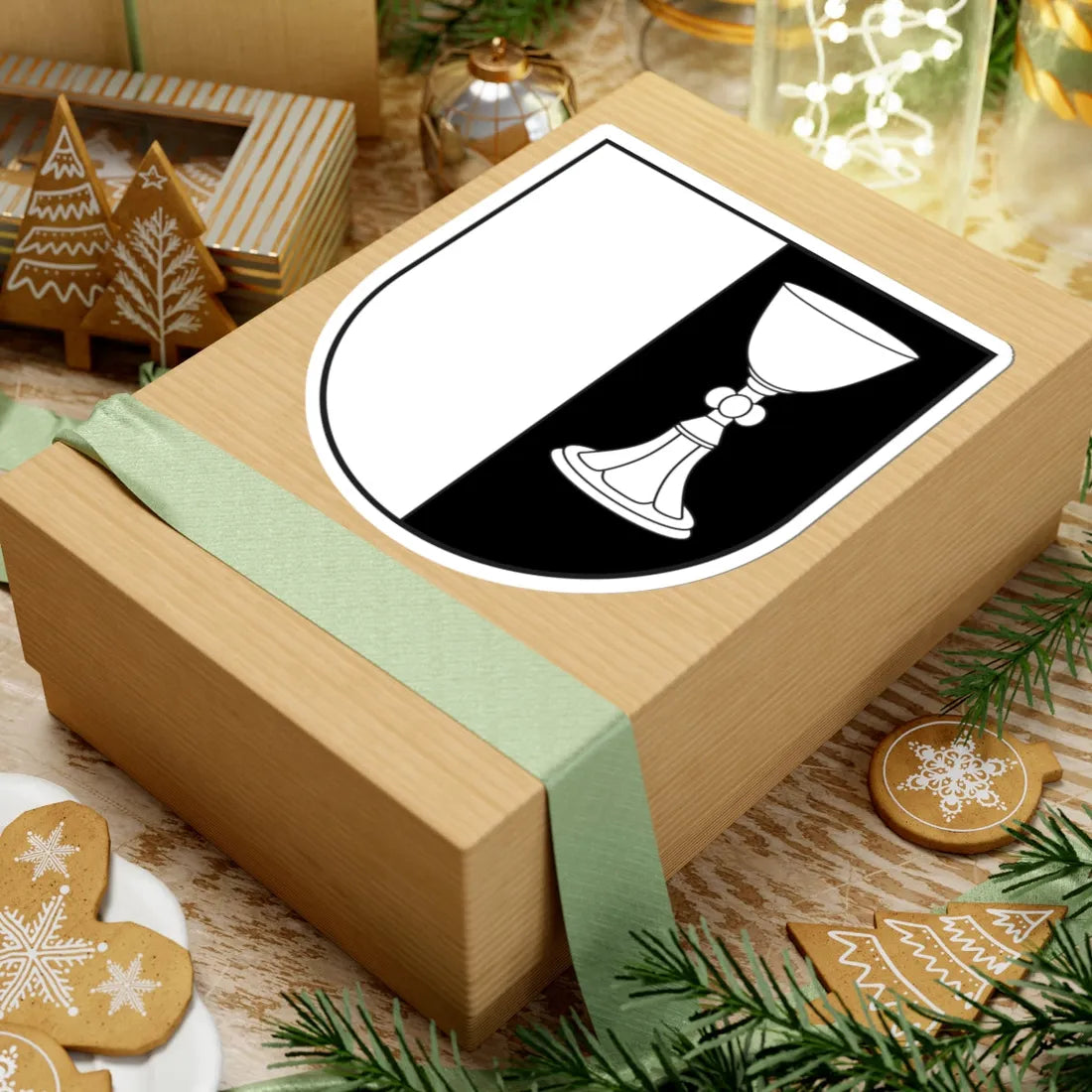 Marmorera wappen (Switzerland) (Coat of Arms) STICKER Vinyl Kiss-Cut Decal - The Sticker Space