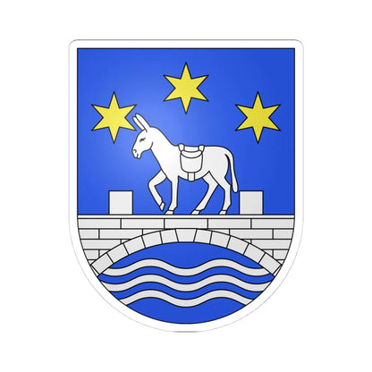 Maroggia-coat of arms (Switzerland) (Coat of Arms) STICKER Vinyl Kiss-Cut Decal 4 Inch White - The Sticker Space