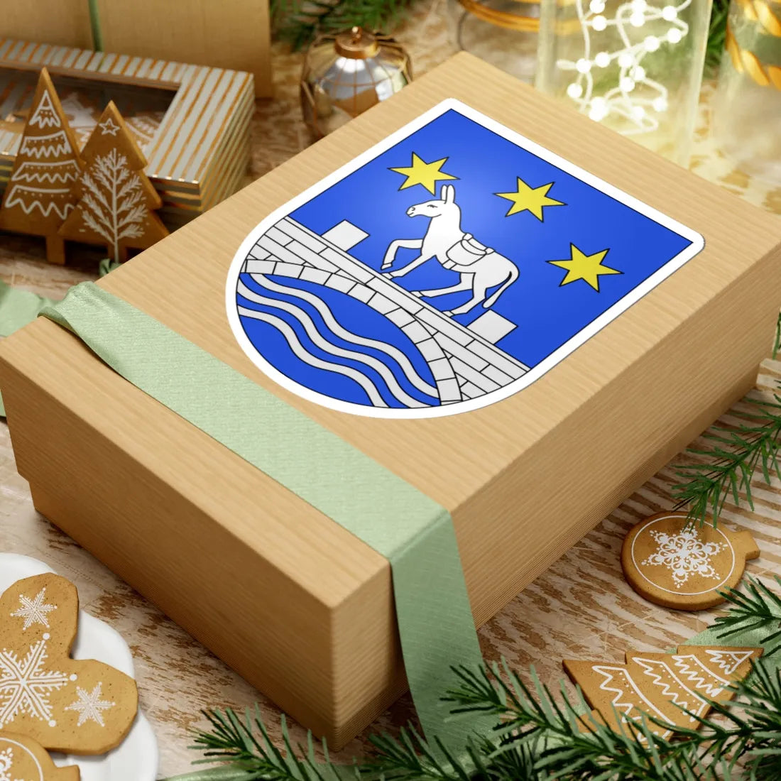 Maroggia-coat of arms (Switzerland) (Coat of Arms) STICKER Vinyl Kiss-Cut Decal - The Sticker Space