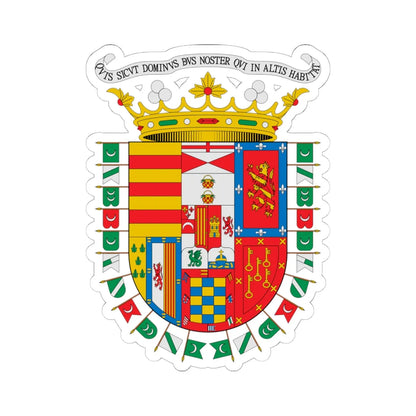 Marquesado de Villamayor de las Ibernias Linaje Pacheco de Córdoba Bocanegra (Costa Rica) (Coat of Arms) STICKER Vinyl Kiss-Cut Decal 6 Inch White - The Sticker Space