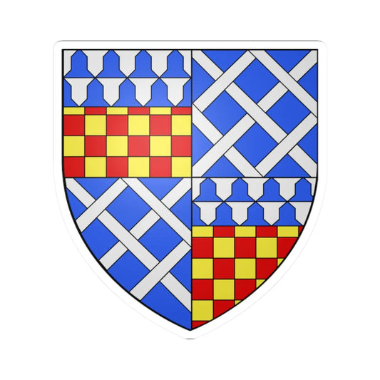 Marquess of Donegall COA (England) (Coat of Arms) STICKER Vinyl Kiss-Cut Decal 2 Inch White - The Sticker Space