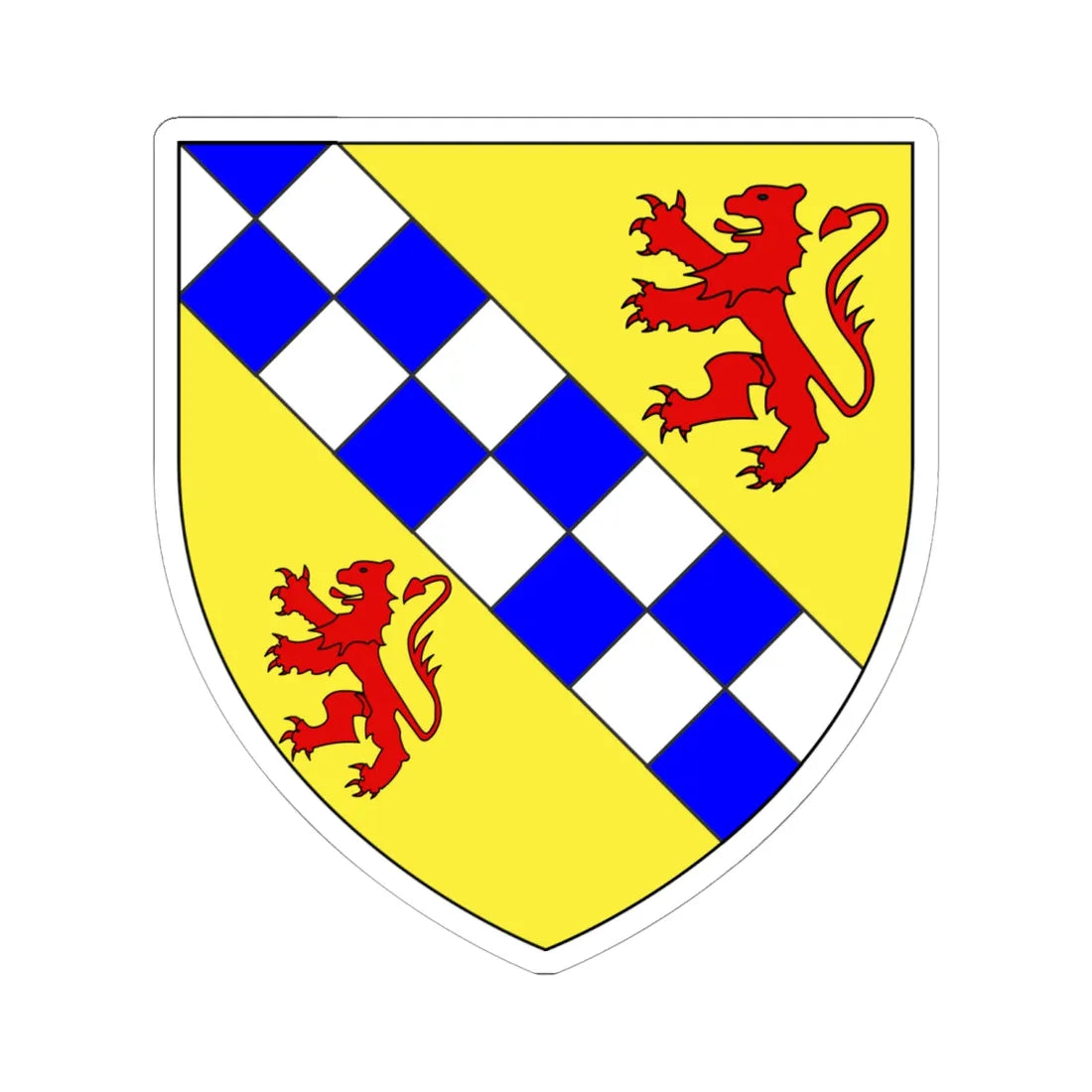 Marquess of Londonderry COA (Ireland) (Coat of Arms) STICKER Vinyl Kiss-Cut Decal 6 Inch White - The Sticker Space