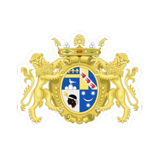 Marquisal CoA of Montrone (Italy) (Coat of Arms) STICKER Vinyl Kiss-Cut Decal 2 Inch White - The Sticker Space