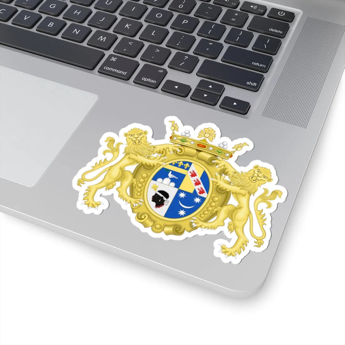 Marquisal CoA of Montrone (Italy) (Coat of Arms) STICKER Vinyl Kiss-Cut Decal - The Sticker Space