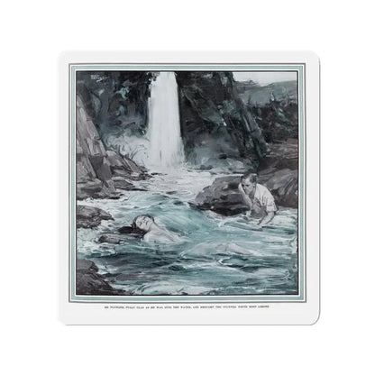 Marriage by Capture (Pt. ), Ladies' Home Journal, January 1933 (Magazine Illustration) Refrigerator Magnet - The Sticker Space