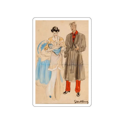 Married, Life Magazine Illustration (c. 1940s) (Magazine Illustration) STICKER Vinyl Die-Cut Decal - The Sticker Space