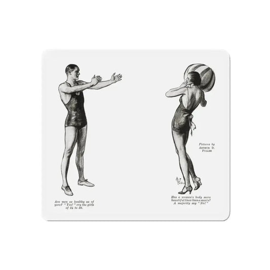 Marry A Girl Between 24 and 30, Liberty magazine, July 2, 1932 (Magazine Illustration) Refrigerator Magnet 6 Inch Die-Cut - The Sticker Space