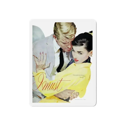 Marry I must, Ladies' Home Journal, November 1957 (Magazine Illustration) Refrigerator Magnet 6 Inch - The Sticker Space