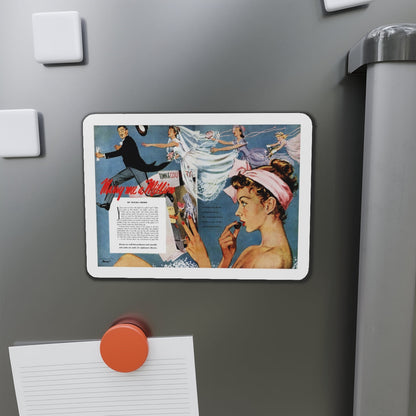 Marry Me a Million, Cosmopolitan, February 1949 (Magazine Illustration) Refrigerator Magnet