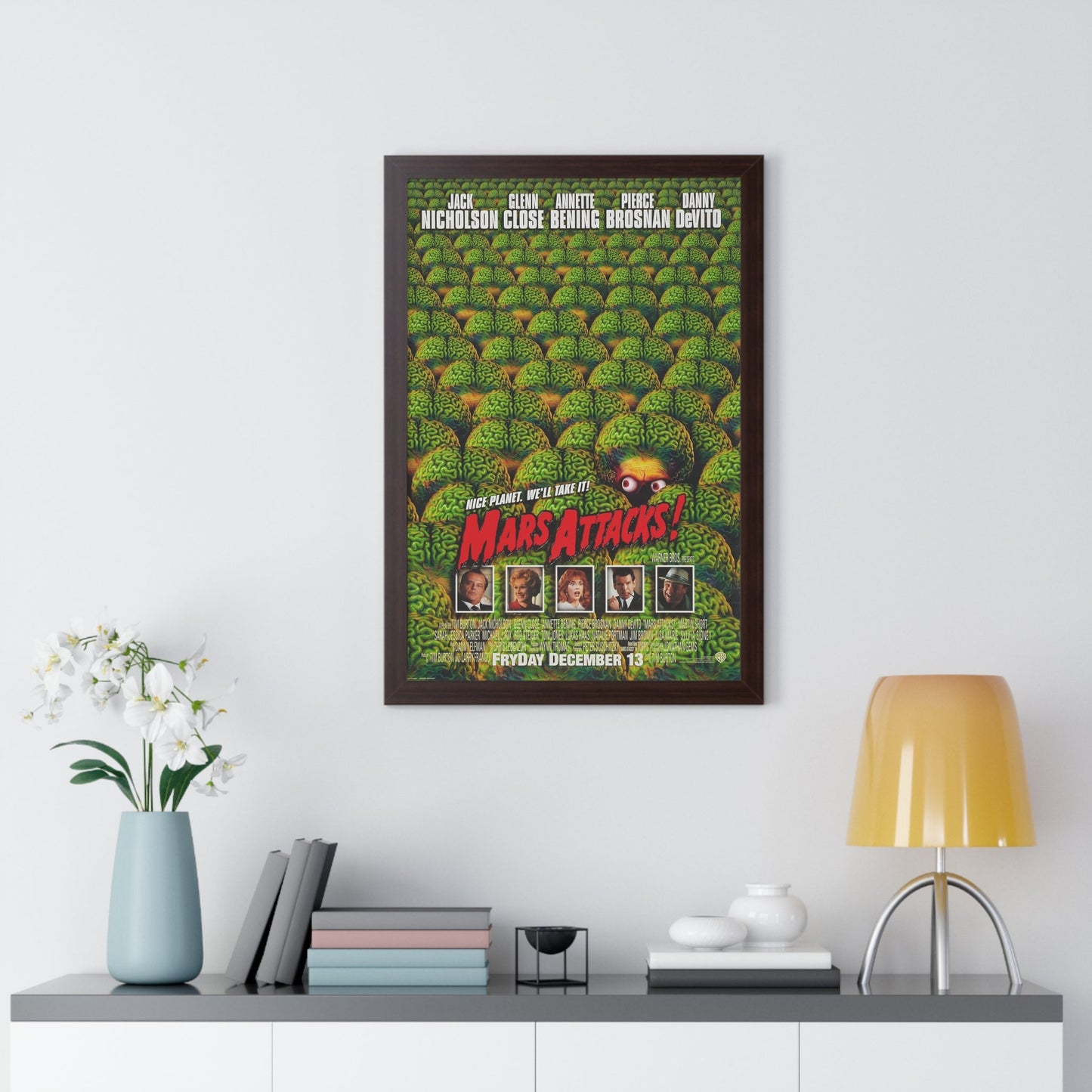 MARS ATTACKS! 1996 - Framed Movie Poster-The Sticker Space