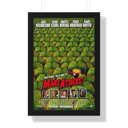 MARS ATTACKS! 1996 - Framed Movie Poster-16″ x 24″-The Sticker Space