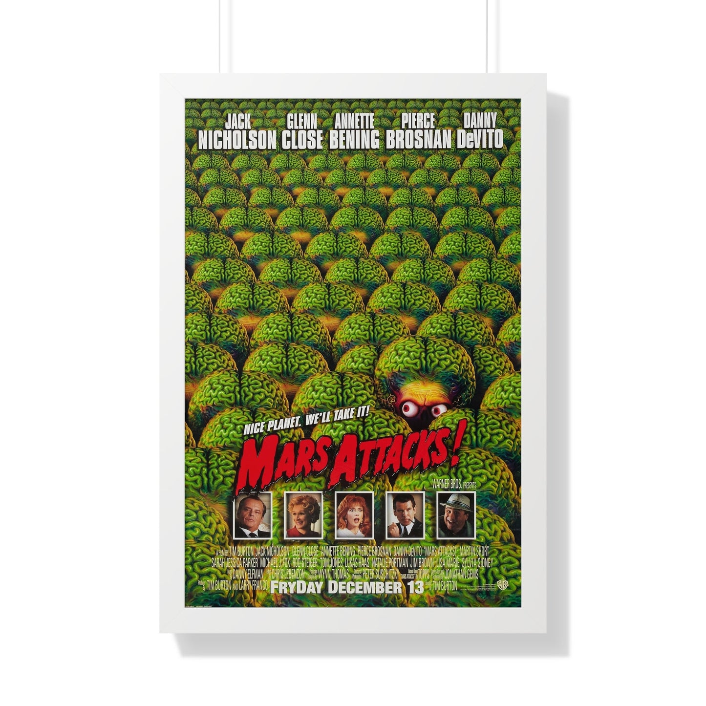 MARS ATTACKS! 1996 - Framed Movie Poster-20" x 30"-The Sticker Space