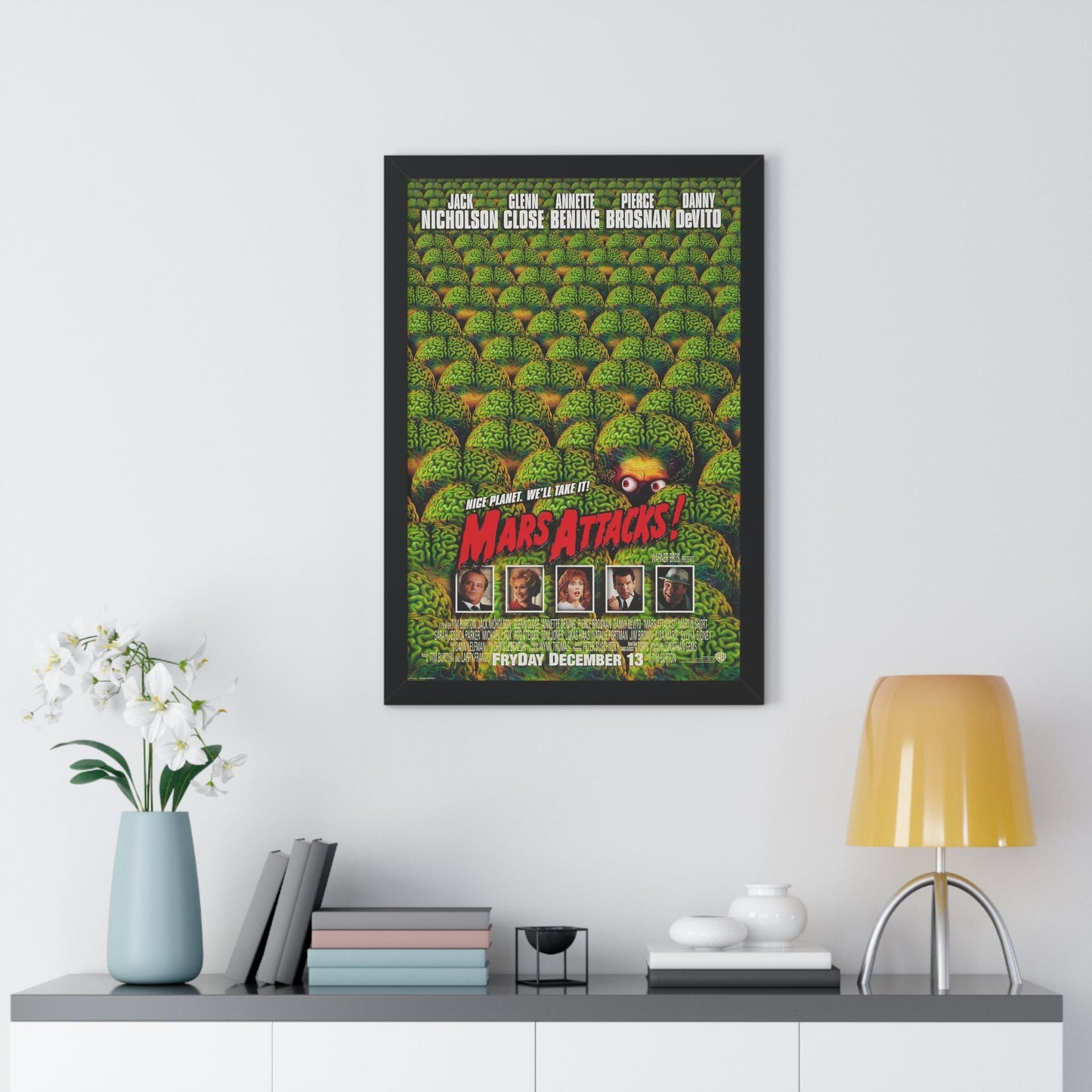 MARS ATTACKS! 1996 - Framed Movie Poster-The Sticker Space