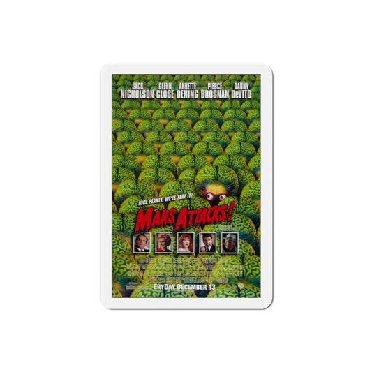 Mars Attacks 1996 Movie Poster Refrigerator Magnet 2 Inch - The Sticker Space