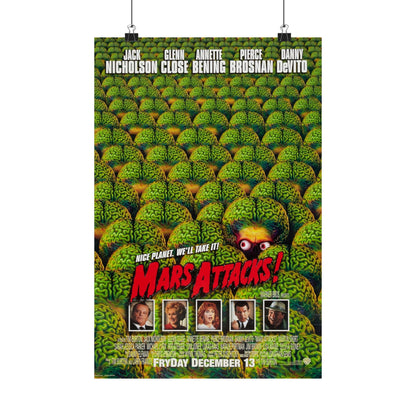 MARS ATTACKS! 1996 - Paper Movie Poster-12″ x 18″-The Sticker Space