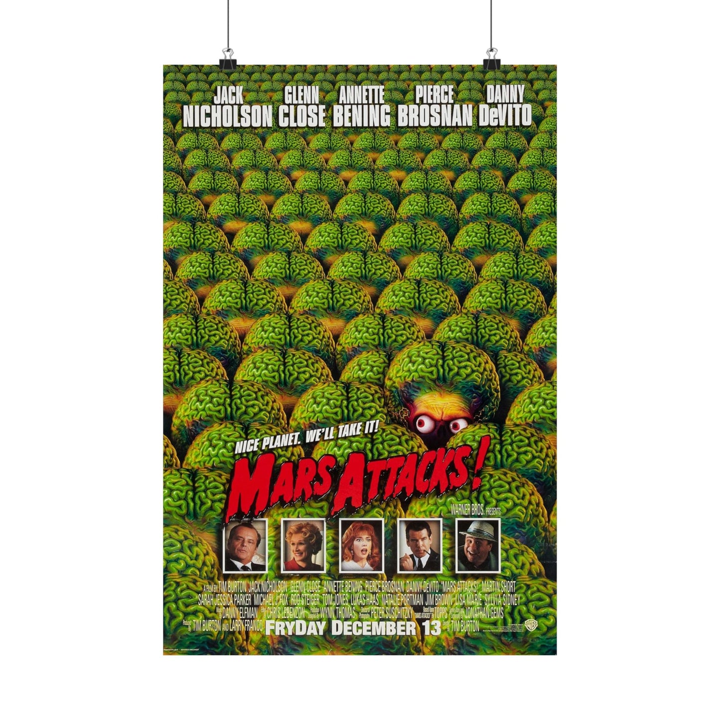 MARS ATTACKS! 1996 - Paper Movie Poster-16″ x 24″-The Sticker Space