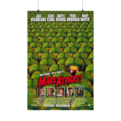 MARS ATTACKS! 1996 - Paper Movie Poster-24″ x 36″-The Sticker Space