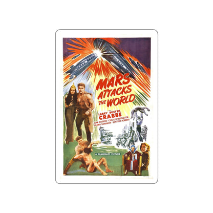 MARS ATTACKS THE WORLD 1938 Movie Poster STICKER Vinyl Die-Cut Decal-2 Inch-The Sticker Space