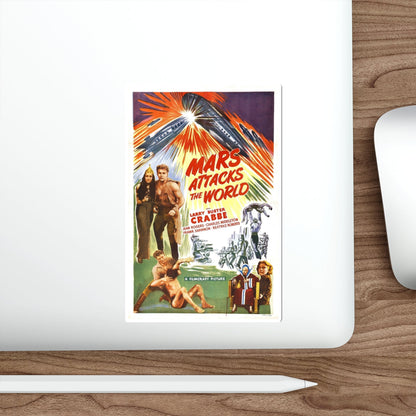 MARS ATTACKS THE WORLD 1938 Movie Poster STICKER Vinyl Die-Cut Decal-The Sticker Space