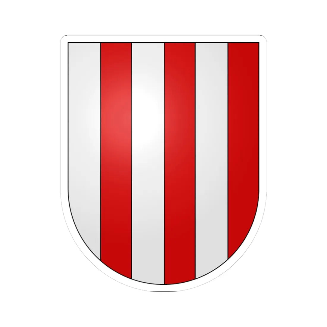 Marsens-coat of arms (Switzerland) (Coat of Arms) STICKER Vinyl Kiss-Cut Decal 3 Inch White - The Sticker Space