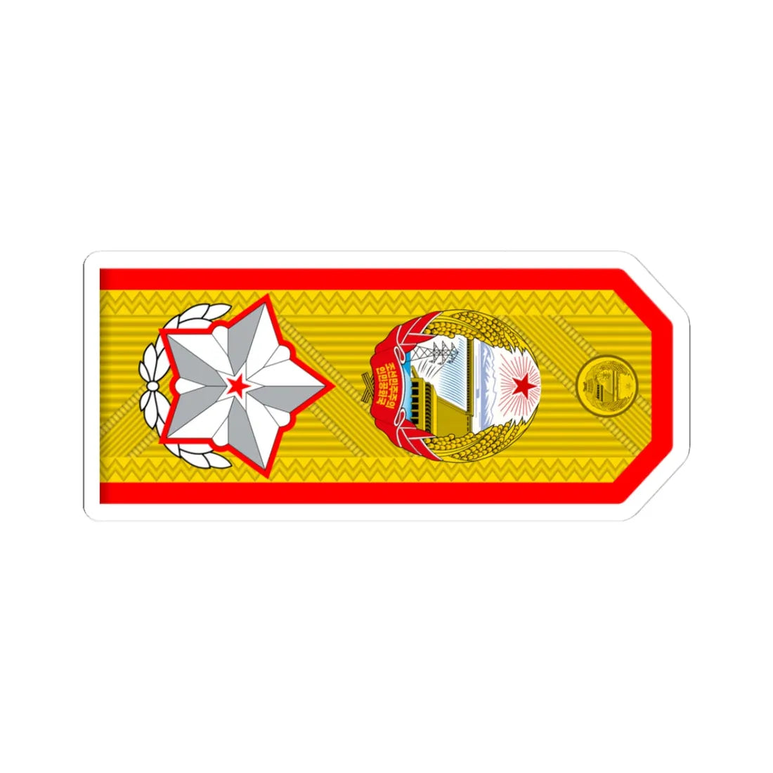 Marshal of the DPRK rank insignia (Korea) (Military Rank) STICKER Vinyl Kiss-Cut Decal 3 Inch White - The Sticker Space