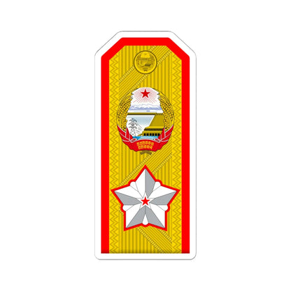 Marshal of the KPA rank insignia V (Korea) (Military Rank) STICKER Vinyl Kiss-Cut Decal 6 Inch White - The Sticker Space