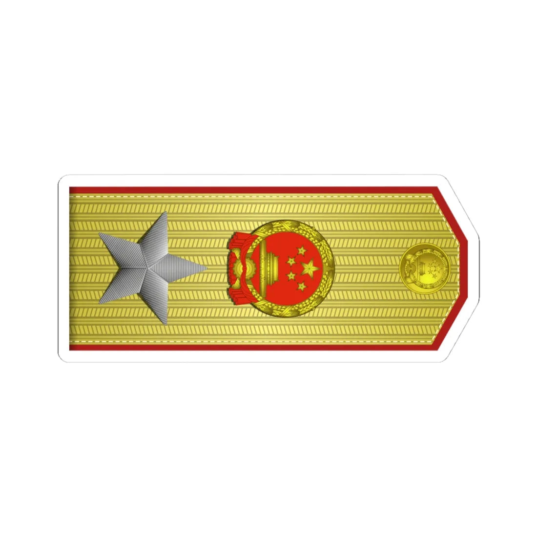 Marshal of the PRC rank insignia (China) (Military Rank) STICKER Vinyl Kiss-Cut Decal 4 Inch White - The Sticker Space