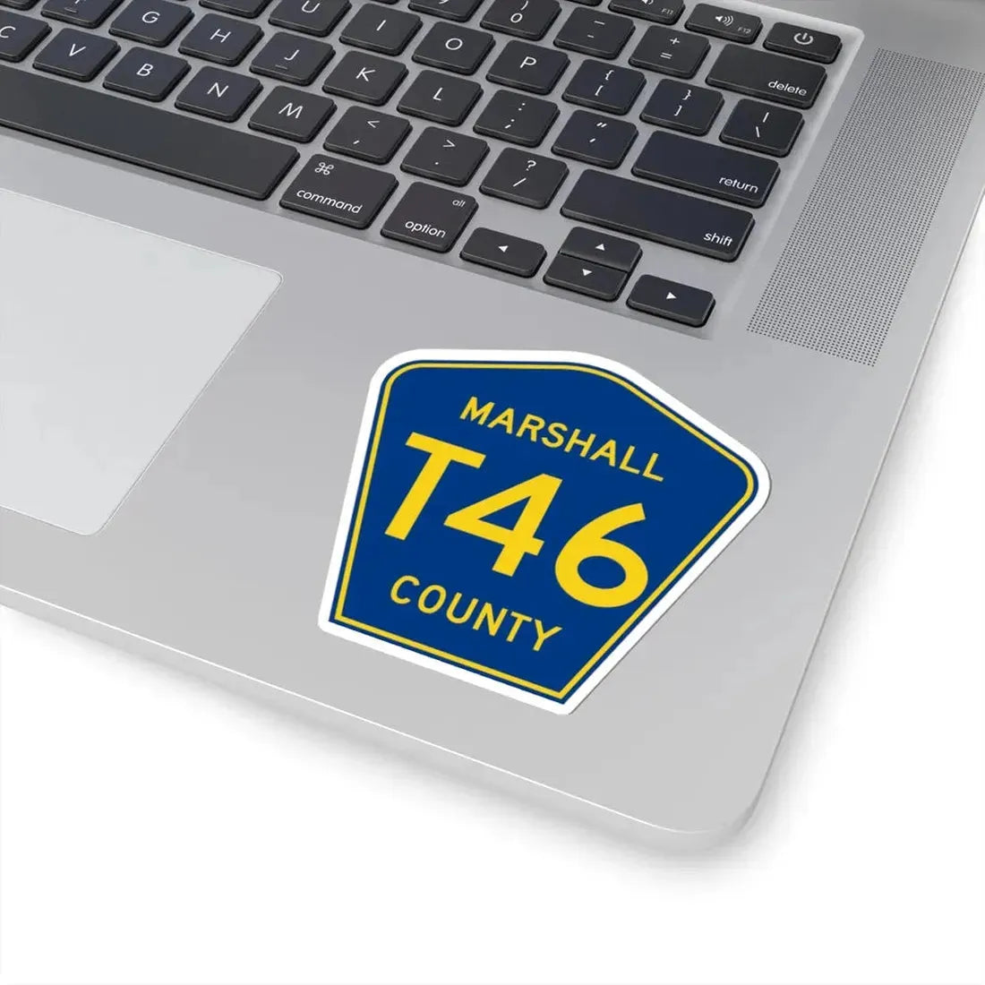 Marshall County Route T46 IA (Iowa) (Road Sign) STICKER Vinyl Kiss-Cut Decal - The Sticker Space