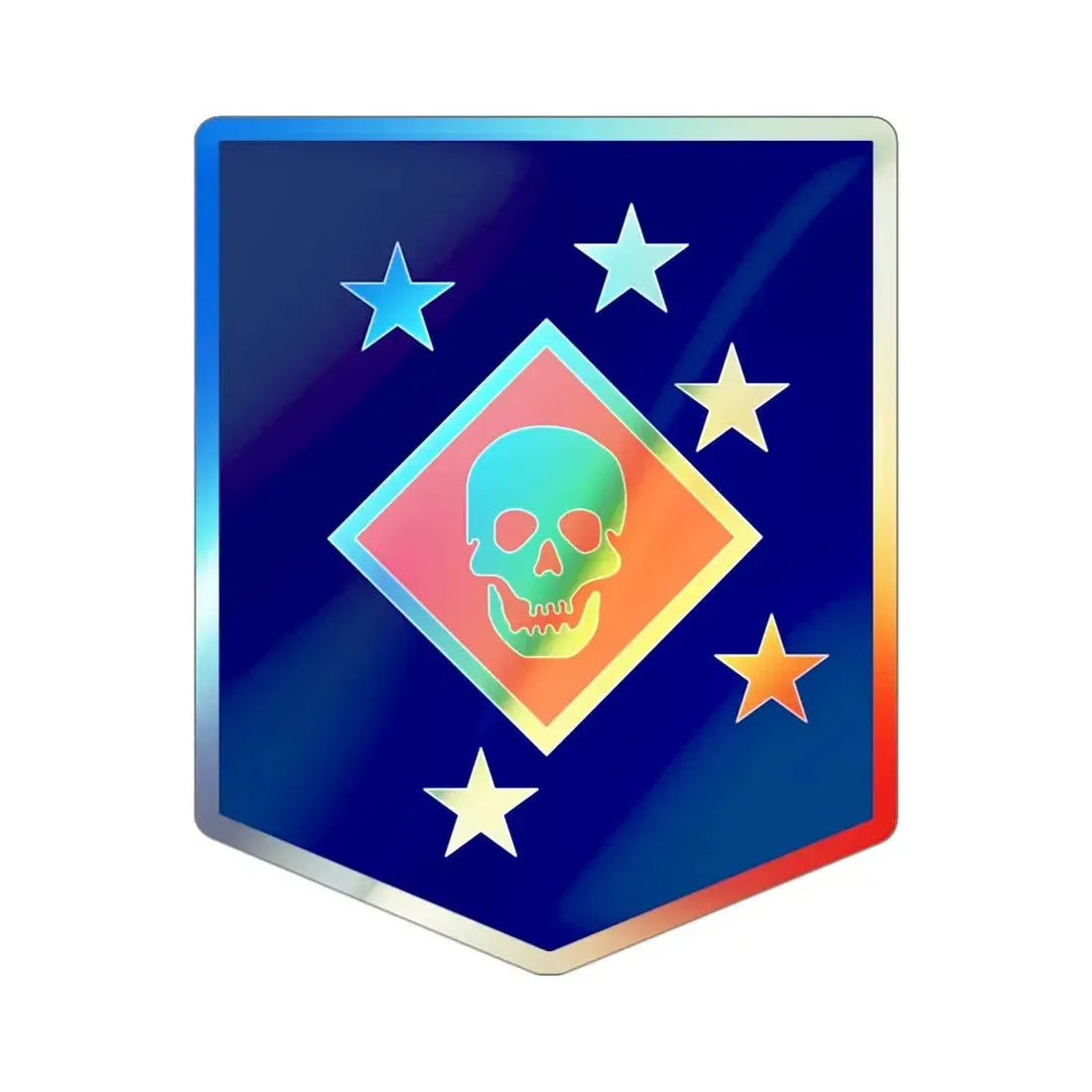 MARSOC (USMC) Holographic STICKER Die-Cut Vinyl Decal 3 Inch Holographic - The Sticker Space