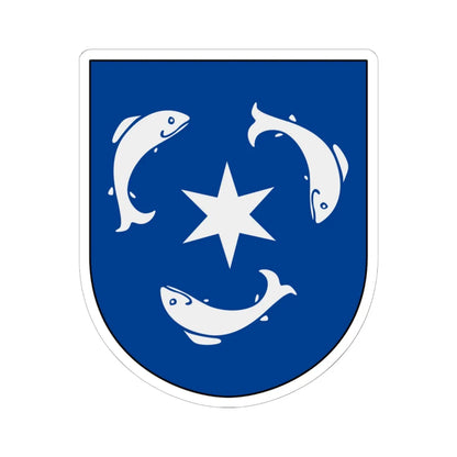 Marstrand vapen (Sweden) (Coat of Arms) STICKER Vinyl Kiss-Cut Decal 6 Inch White - The Sticker Space