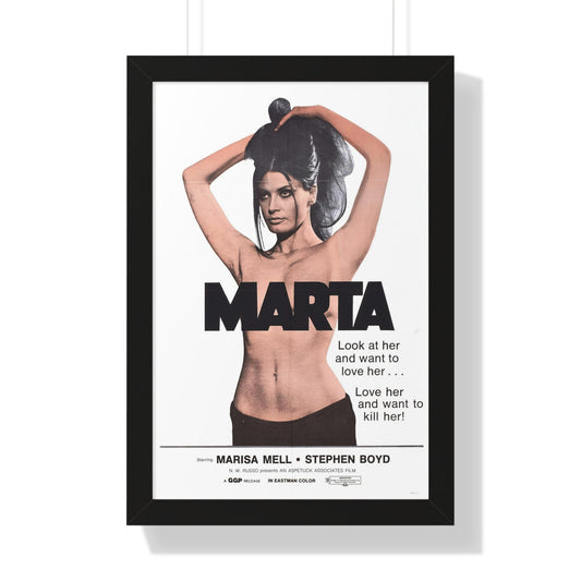 MARTA 1971 - Framed Movie Poster-16″ x 24″-The Sticker Space