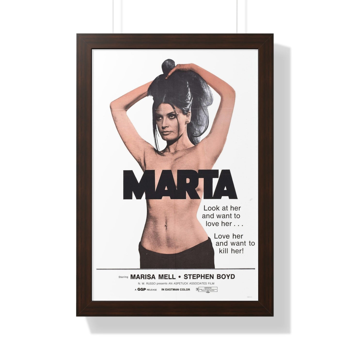 MARTA 1971 - Framed Movie Poster-16″ x 24″-The Sticker Space