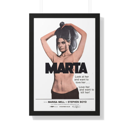 MARTA 1971 - Framed Movie Poster-20" x 30"-The Sticker Space