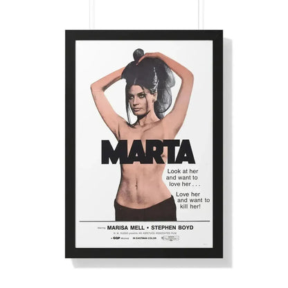 MARTA 1971 - Framed Movie Poster 20" x 30" Black - The Sticker Space