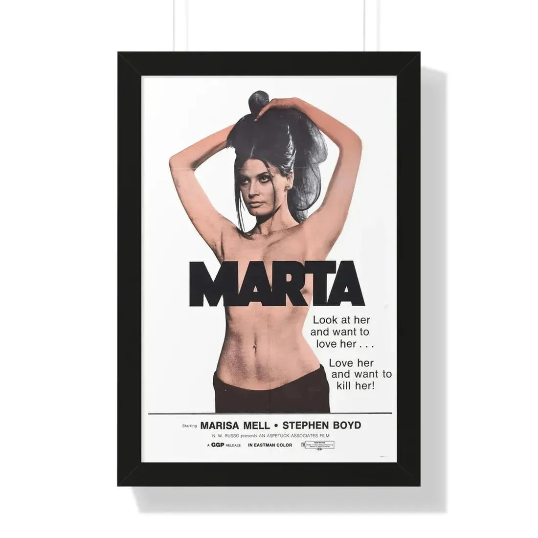 MARTA 1971 - Framed Movie Poster - The Sticker Space