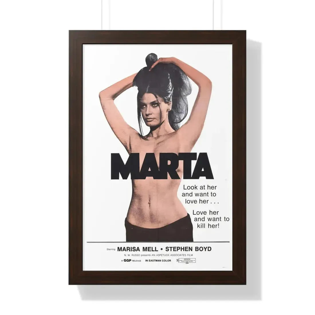 MARTA 1971 - Framed Movie Poster - The Sticker Space