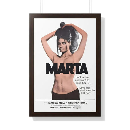 MARTA 1971 - Framed Movie Poster - The Sticker Space