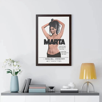 MARTA 1971 - Framed Movie Poster - The Sticker Space