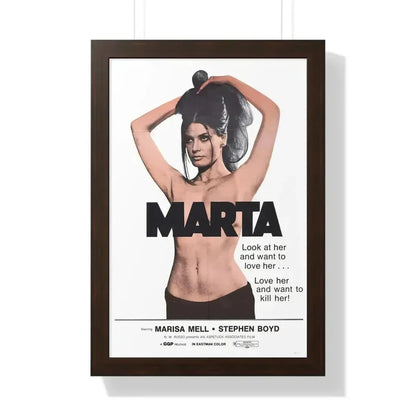 MARTA 1971 - Framed Movie Poster - The Sticker Space