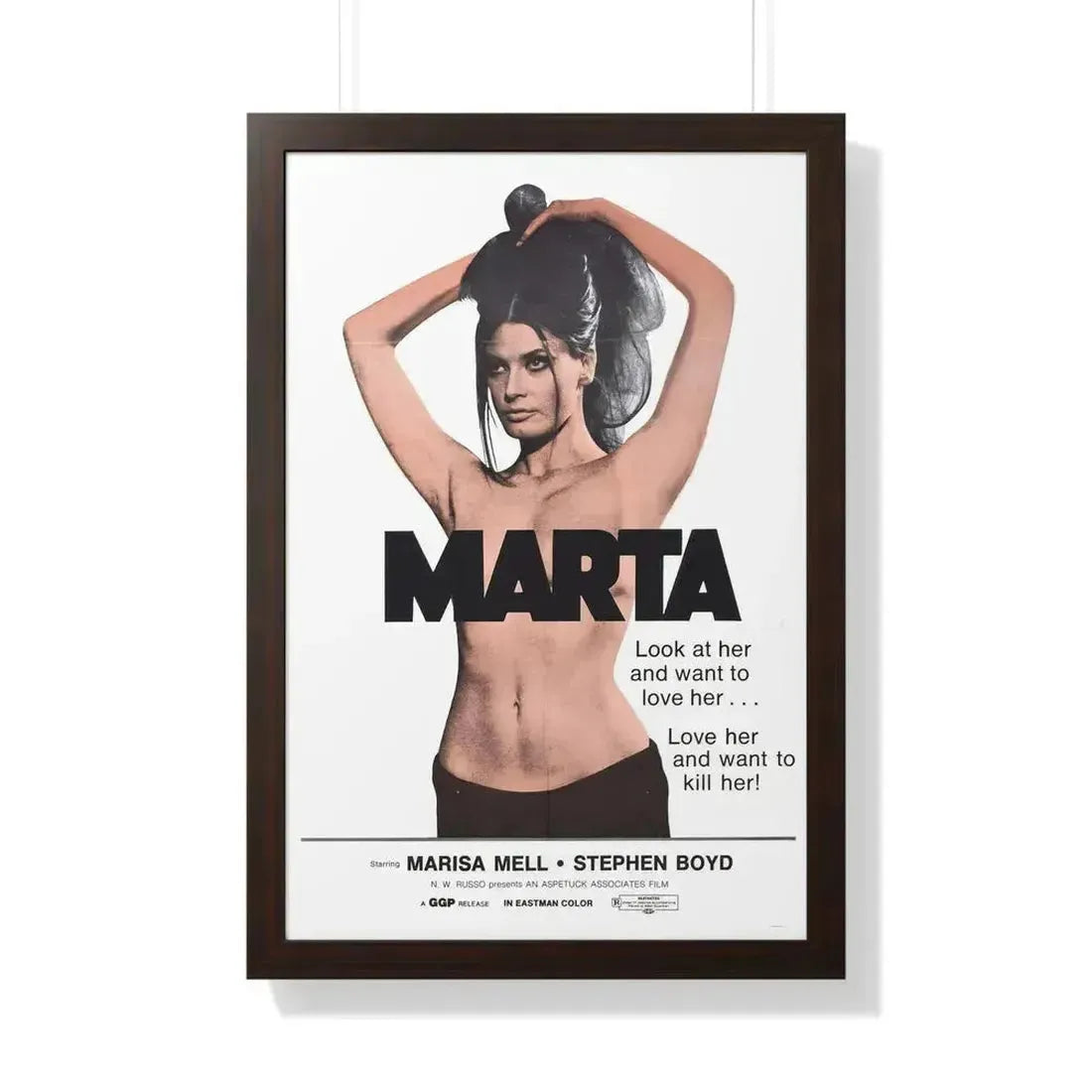 MARTA 1971 - Framed Movie Poster - The Sticker Space